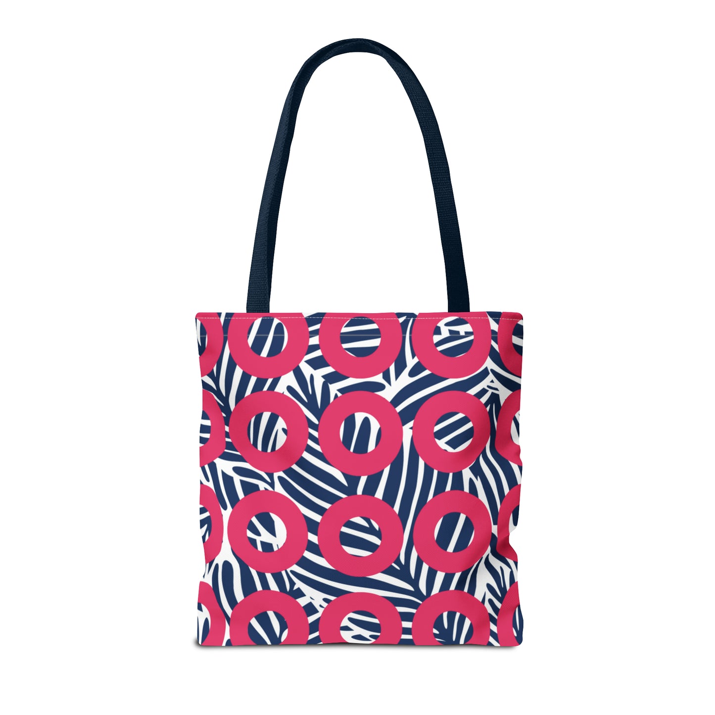 Tropical Donut Print "Read the Book" Tote Bag